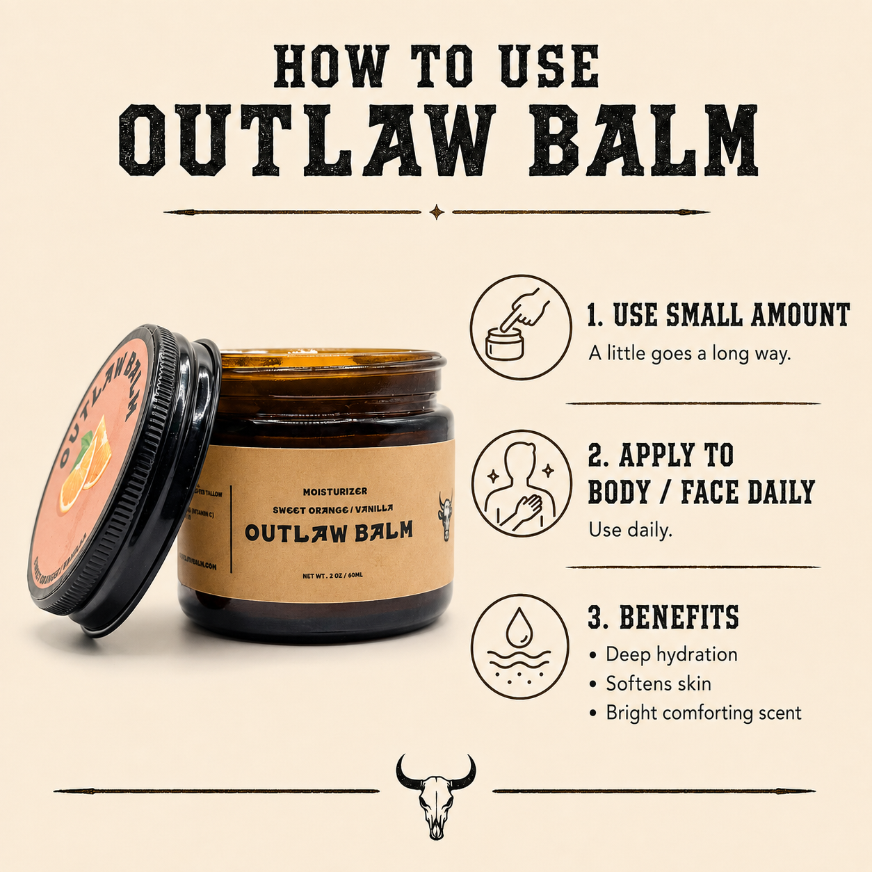 TALLOW BODY BALM - SWEET ORANGE VANILLA